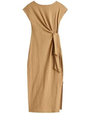 Tommy Hilfiger Knot Boat Midi Dress - Natural