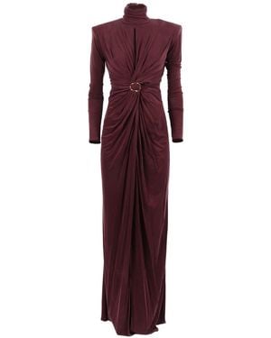 Elisabetta Franchi Midi Dress - Purple