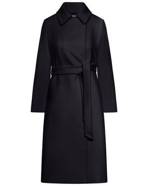Max Mara Single Breasted Coat - Blue