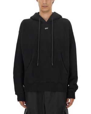 Off-White c/o Virgil Abloh Off- Sweatshirt With Logo - Black