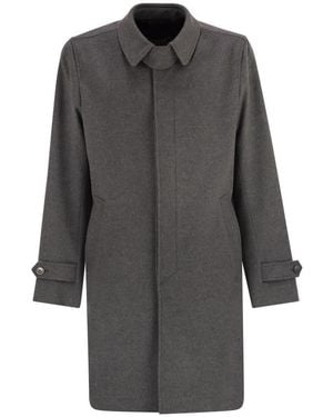 Herno Wool And Cashmere Coat - Grey