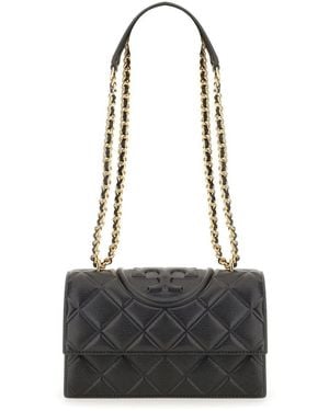 Tory Burch Shoulder Bag "Fleming" Small - Black