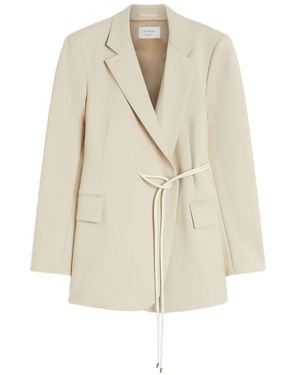 Sportmax Wool Short Coat - Natural