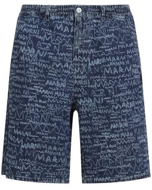 Marni Stylish Bermuda Pants For Ss25 - Blue
