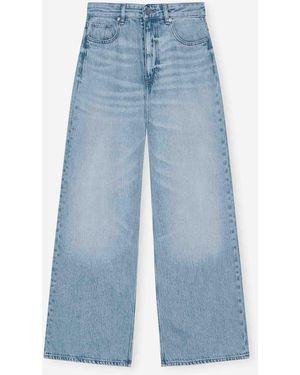 Ganni Light Baggy Jeans - Blue