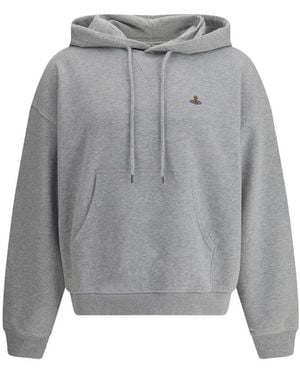 パーカー・フーディ Vivienne Westwood Grey cotton Ashton sweatshirt Vivienne Westwood Ashton Logo Hooded Cotton Sweatshirt Grey