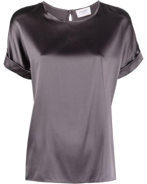 Snobby Sheep Silk Crewneck Shirt - Purple