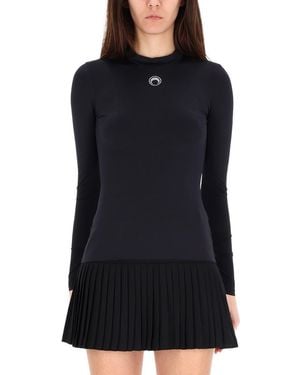 Marine Serre T-shirt "moon" - Black