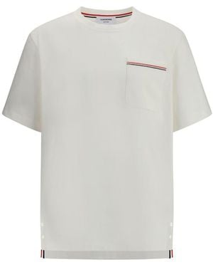 Thom Browne Cotton T-Shirt - White