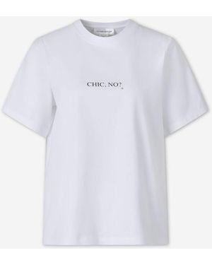 Victoria Beckham Cotton Print T-Shirt - White