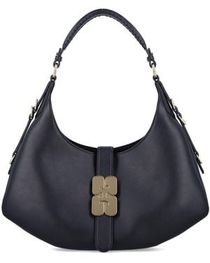 Ganni Kat Small Tote - Blue