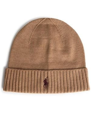 Polo Ralph Lauren Wool Beanie - Brown