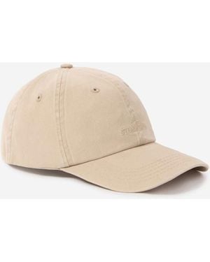 Stone Island Embroidered Cotton Cap - Natural