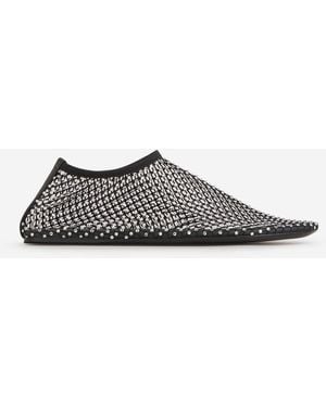 Christopher Esber Crystal Mesh Shoes - Grey