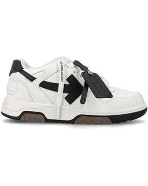 Off-White c/o Virgil Abloh Out Of Office Calf Leather Trainers - White