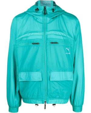 PUMA X Koché Reversible Zip-Up Hooded Jacket - Blue