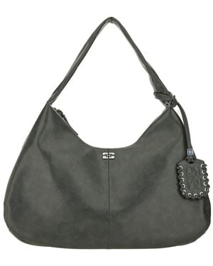 Ganni Xxl Hobo Bag - Gray