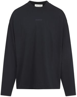 Fear Of God Relaxed Fit Long-Sleeved T-Shirt With Iconic Back Print - Blue