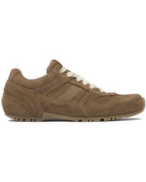 Alohas Tb.56 Suede Cream Leather Trainers - Brown