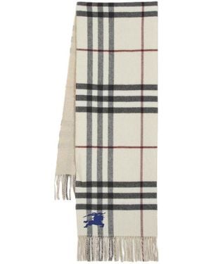 Burberry Ekd Giant Check Scarf - Metallic