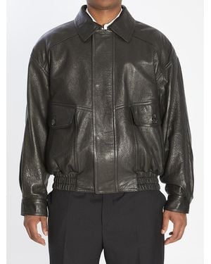 Saint Laurent Balloon Bomber Jacket - Gray