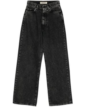 Semicouture Lorita Fllared Leg Denim Jeans - Black