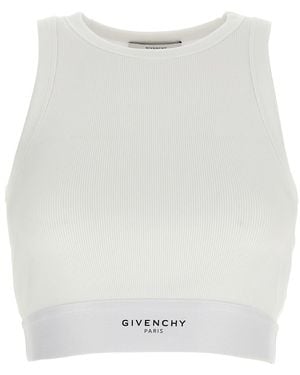 Givenchy Crop Tank Top - White