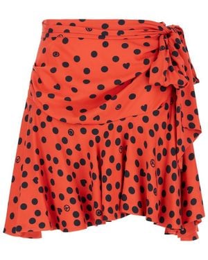 スカート Moschino Viscose And Silk Blend Midi Skirt Vintage Moschino Floral Silk Skirt – Re: The Shop