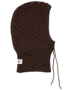 MM6 by Maison Martin Margiela Knitted Balaclava - Brown