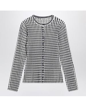 Jonathan Simkhai Perforated Cardigan - Black