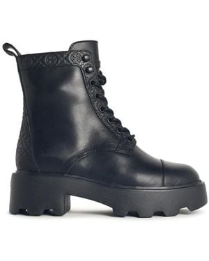 Tory Burch 'T Monogram' Leather Ankle Boots - Blue