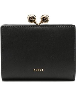 Furla Dots S Compact Wallet Accessories - Black