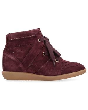 Isabel Marant Bobby Wedge Sneakers - Purple