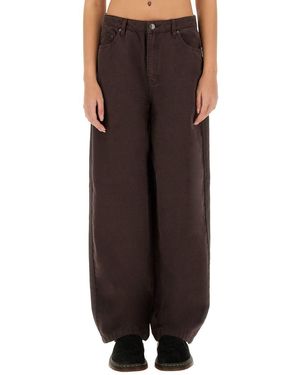 ROTATE BIRGER CHRISTENSEN Wide Leg Pants - Brown