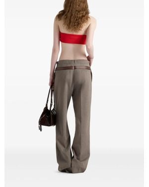 Prada Pantaloni Lana Tec - Multicolour