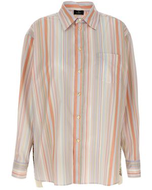 Etro Paisley Insert Shirt - Pink