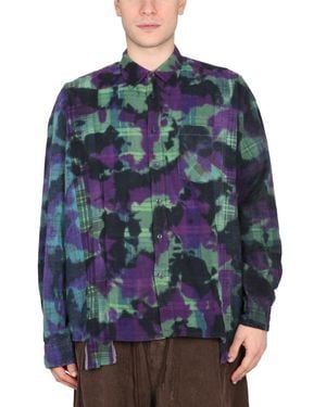Needles Uneven Dye Shirt - Blue