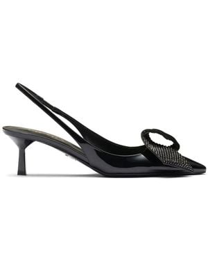 Prada Slingback Court Shoes Shoes - Black