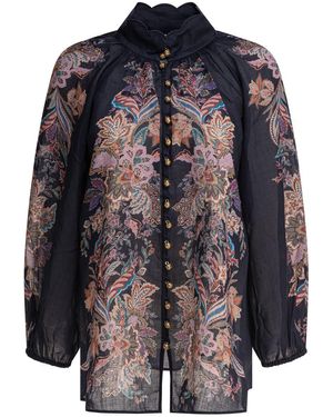 Zimmermann Rhiannon Billow Blouse - Black