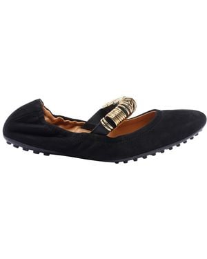 Tod's Leather Ballets - Black