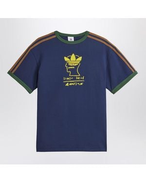 adidas x Brain Dead T-Shirt With Logo - Blue