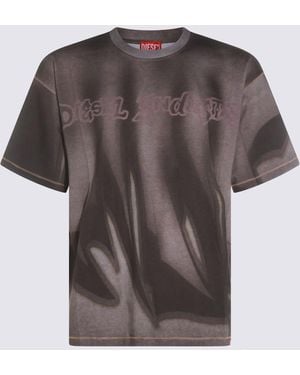 DIESEL T-Shirt E Polo Grigio - Brown