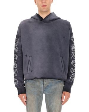 Purple Brand Hoodie - Blue