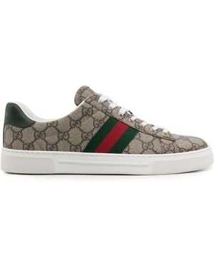 Gucci Ace Gg Trainers - Grey