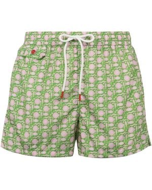 Kiton Nylon Swim Shorts - Green