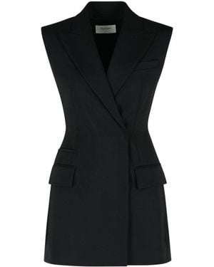 Sportmax 'Pegli' Virgin Wool Vest - Black