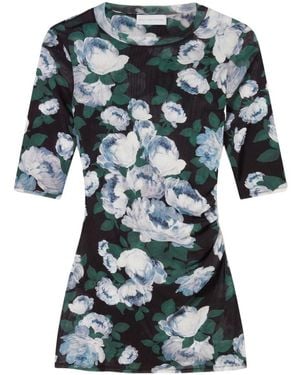 Stella McCartney Bunch Of Roses Mesh Top - Green