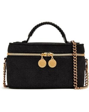Stella McCartney Gold Chain Falabella Cosmetic Case Bags - Black