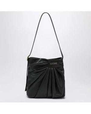 Loewe Draped Tote Bag In - Black