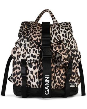 Ganni 'Leo' Recycled Polyester Backpack - Black